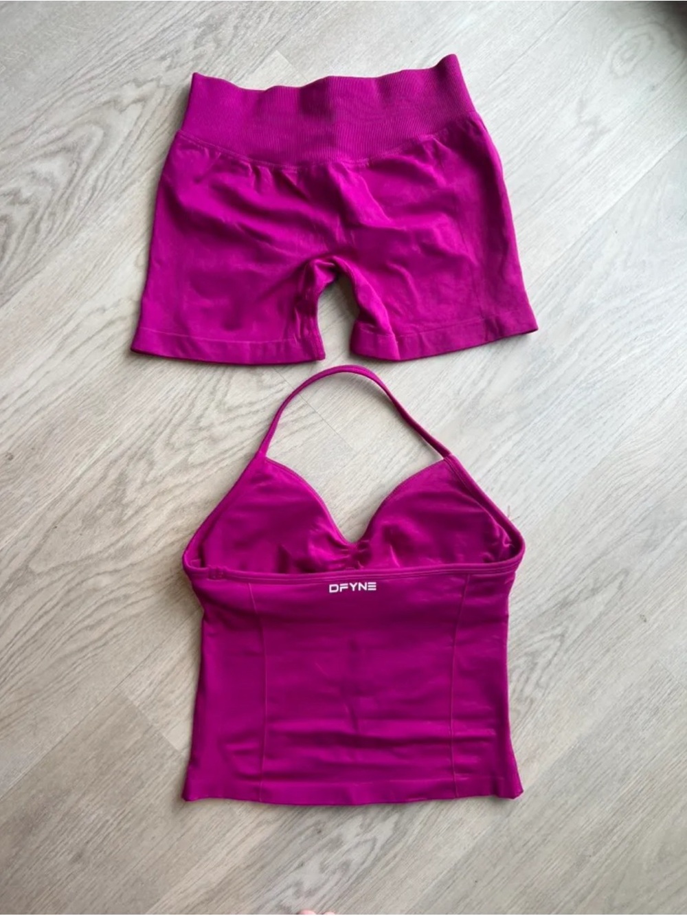 DFYNE Women's Athletic Shorts - Magenta